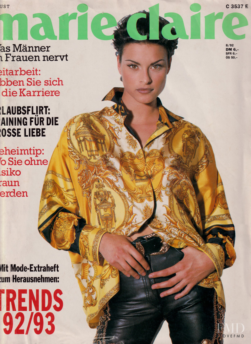 Magali Amadei featured on the Marie Claire Germany cover from August 1992