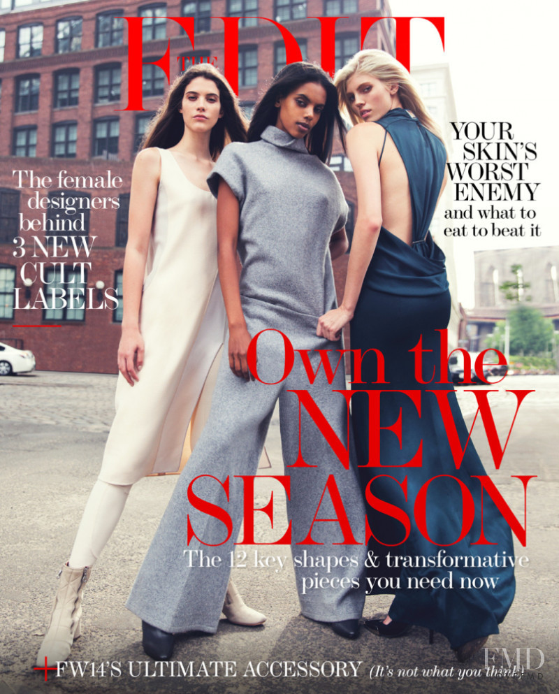 Grace Mahary, Carla Ciffoni, Devon Windsor featured on the The Edit cover from September 2014