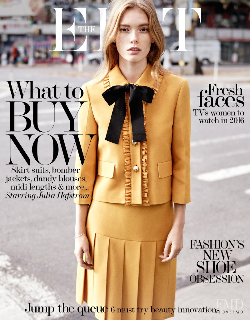 Julia Hafstrom featured on the The Edit cover from December 2015