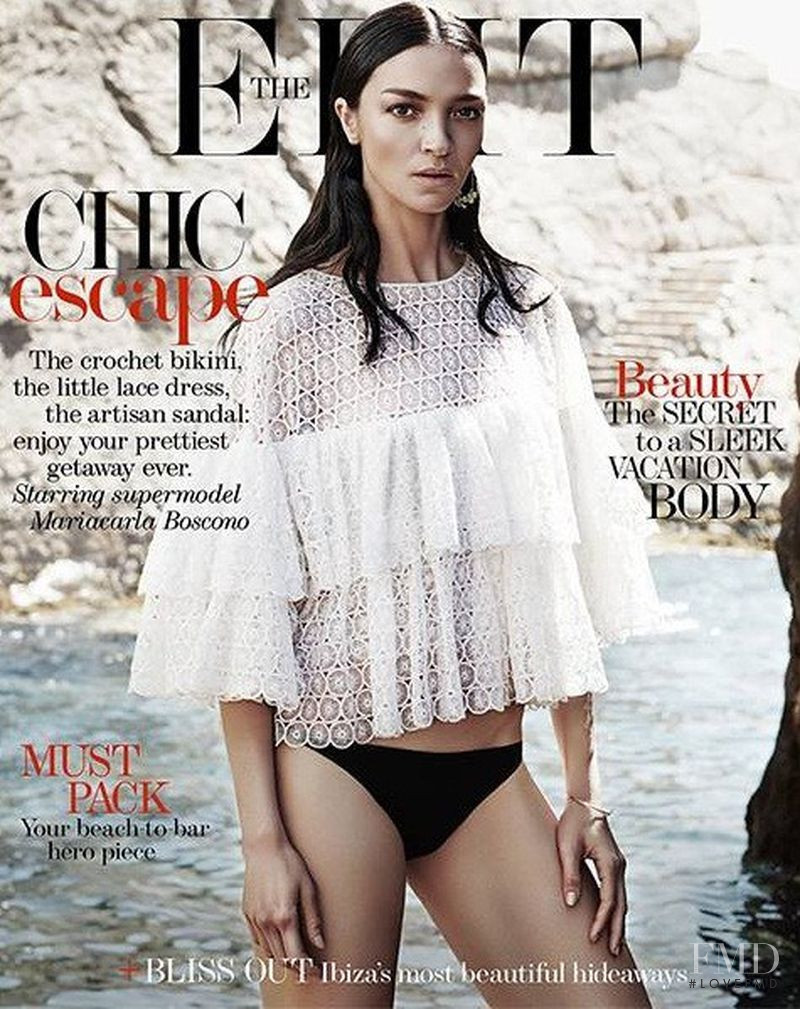Mariacarla Boscono featured on the The Edit cover from July 2015