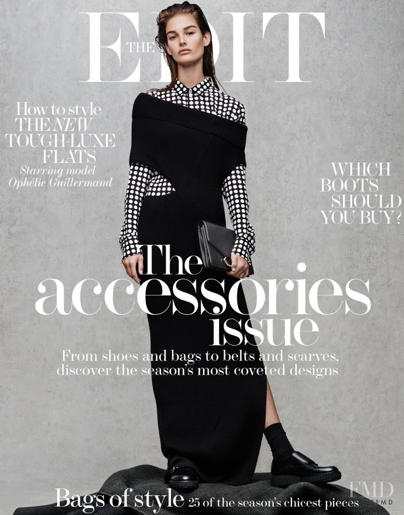 Ophélie Guillermand featured on the The Edit cover from October 2015