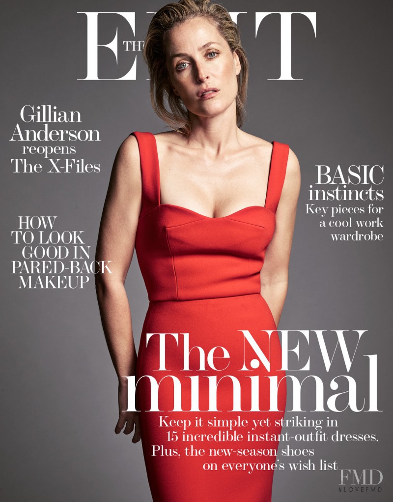 Gillian Anderson featured on the The Edit cover from January 2016