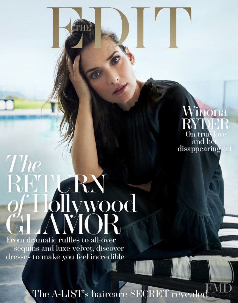 Winona Ryder featured on the The Edit cover from July 2016