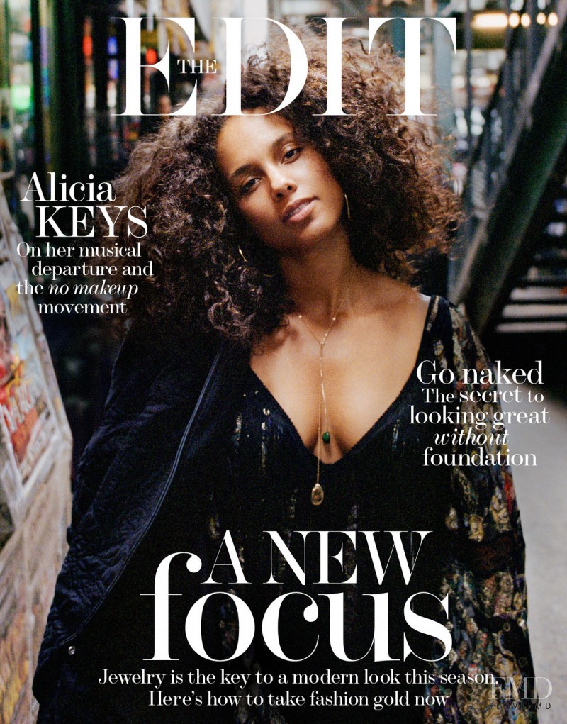 Alicia Keys featured on the The Edit cover from November 2016
