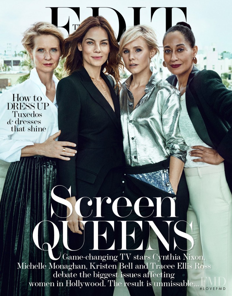 Michelle Monahghan, Kristen Bell, Tracee Ellis Ross & Cynthia Nixon featured on the The Edit cover from November 2016