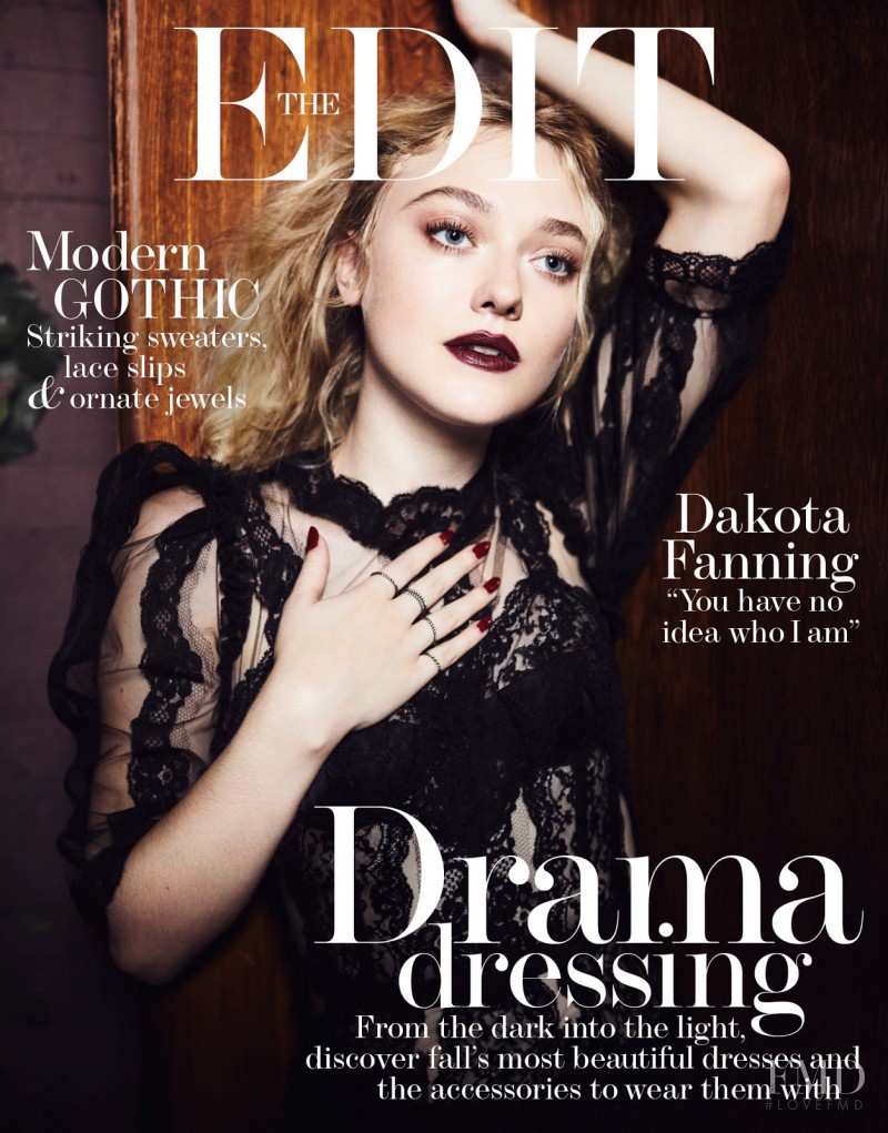Dakota Fanning featured on the The Edit cover from October 2016