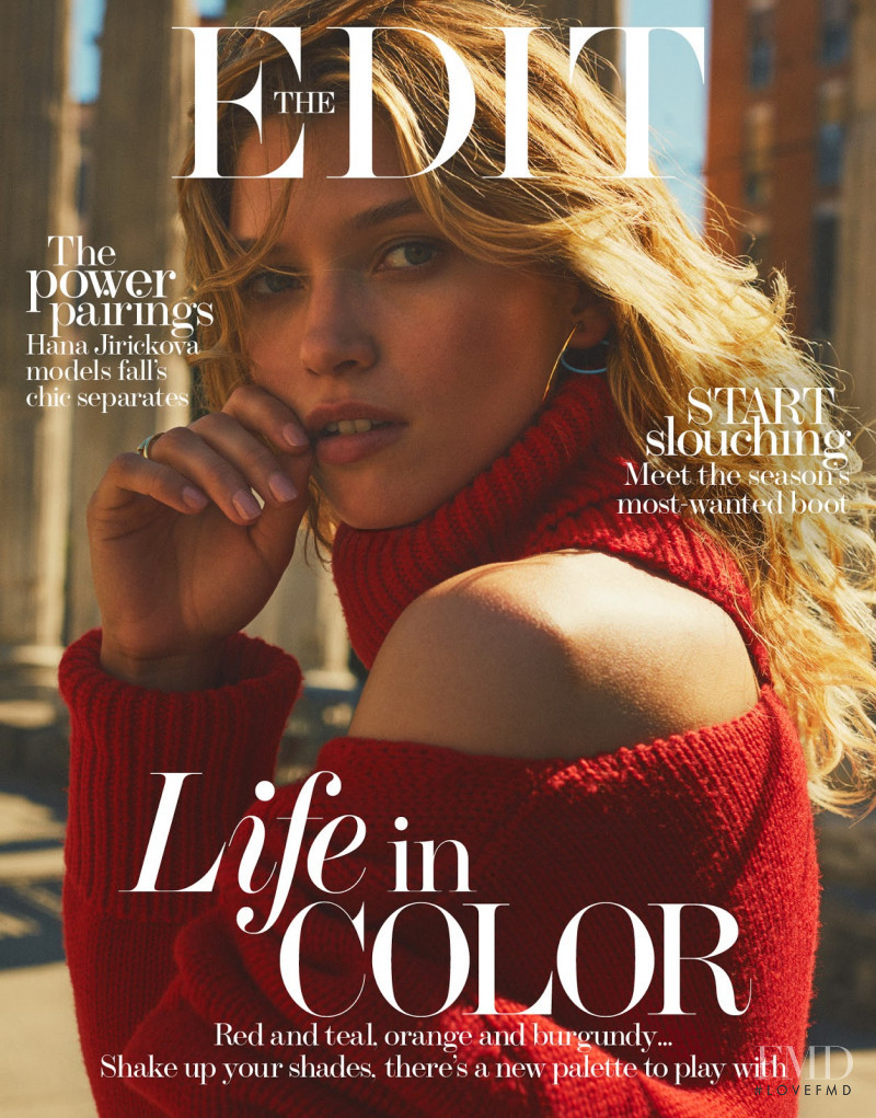 Hana Jirickova featured on the The Edit cover from August 2017