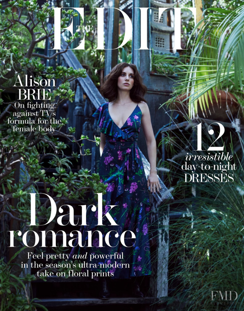 Alison Brie featured on the The Edit cover from December 2017