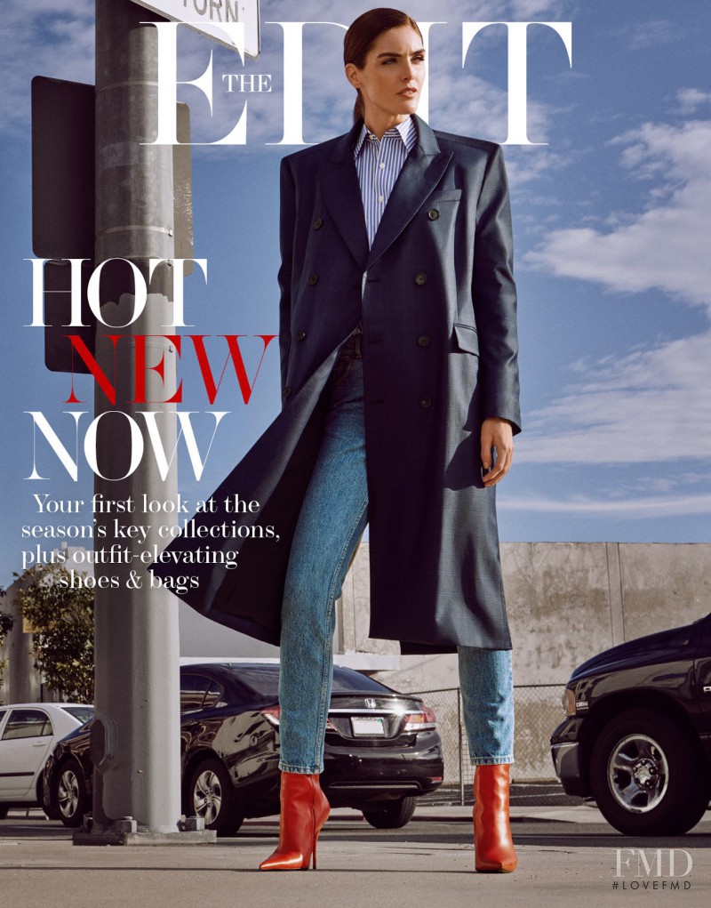Hilary Rhoda featured on the The Edit cover from February 2017
