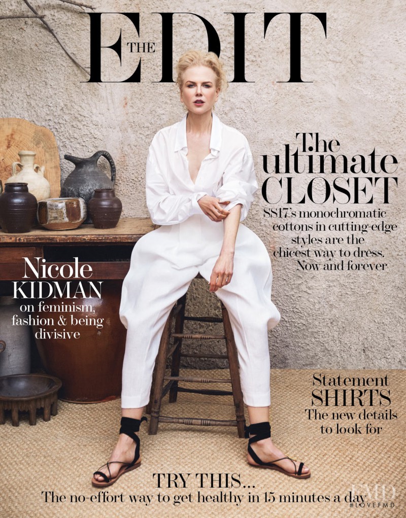 Nicole Kidman featured on the The Edit cover from February 2017