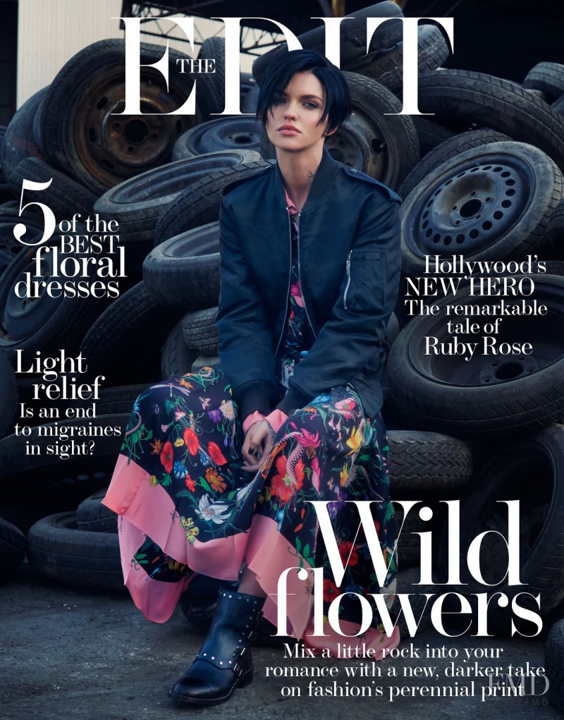 Ruby Rose featured on the The Edit cover from January 2017
