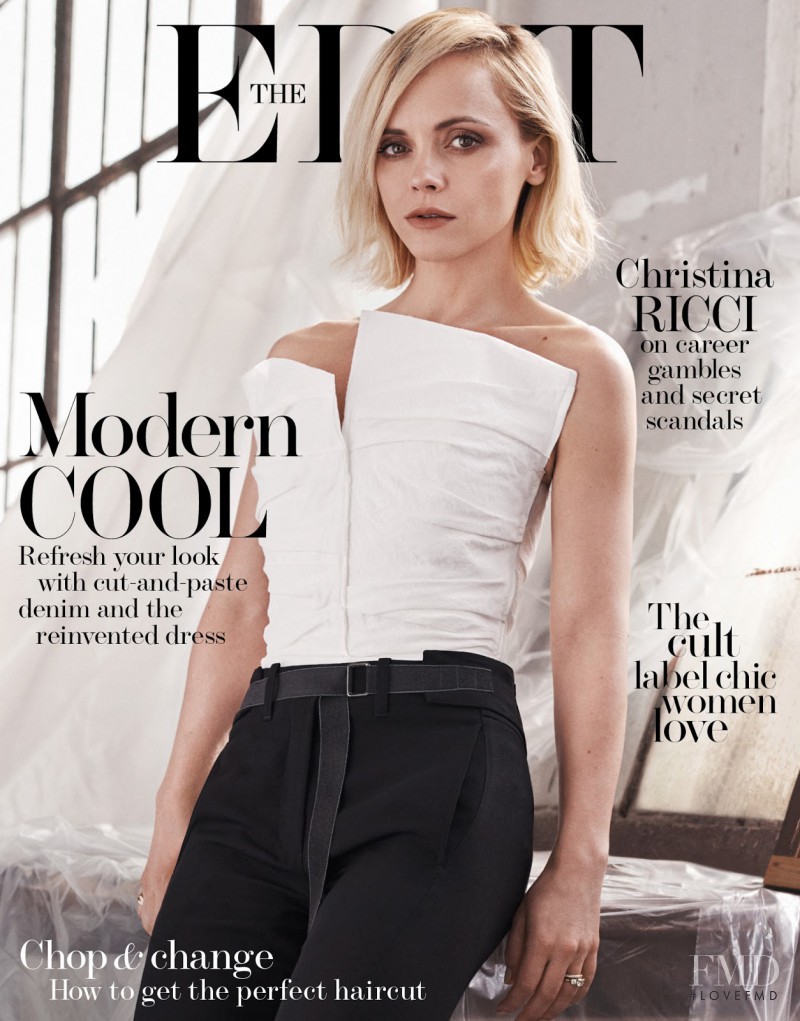 Christina Ricci featured on the The Edit cover from March 2017