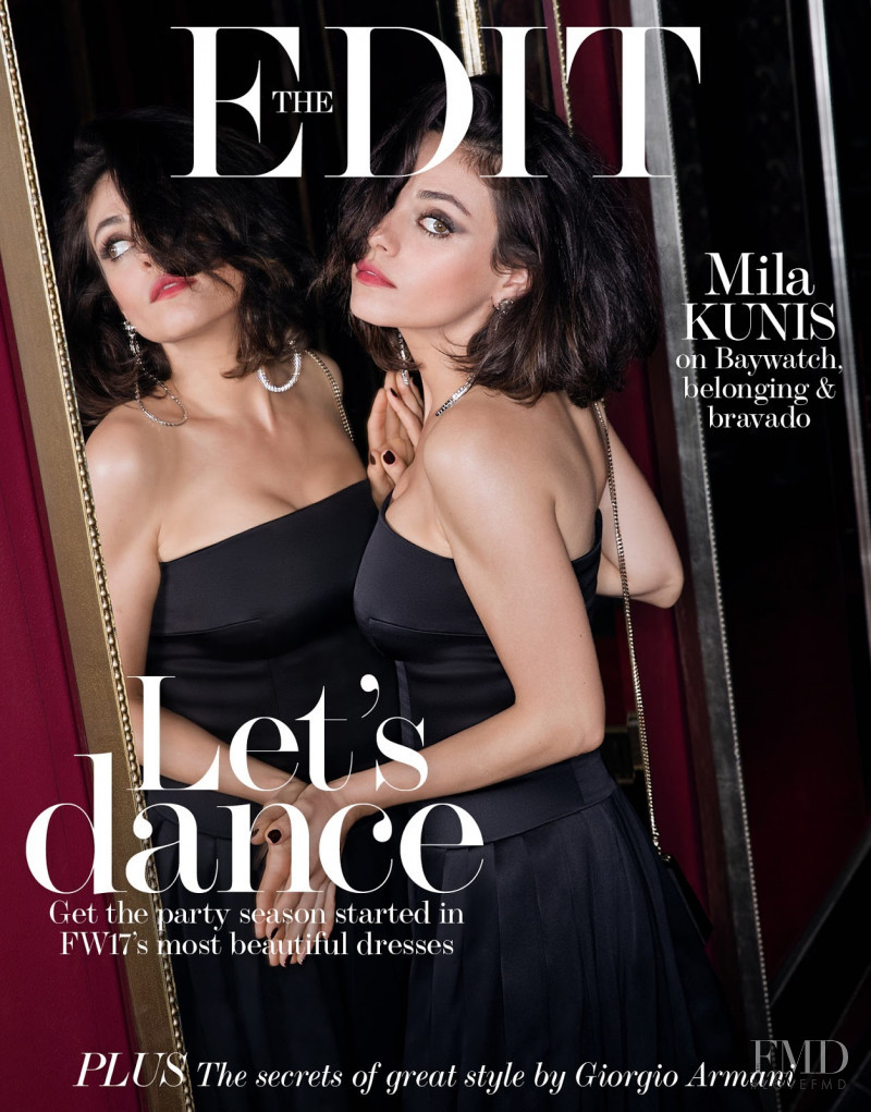 Mila Kunis featured on the The Edit cover from November 2017