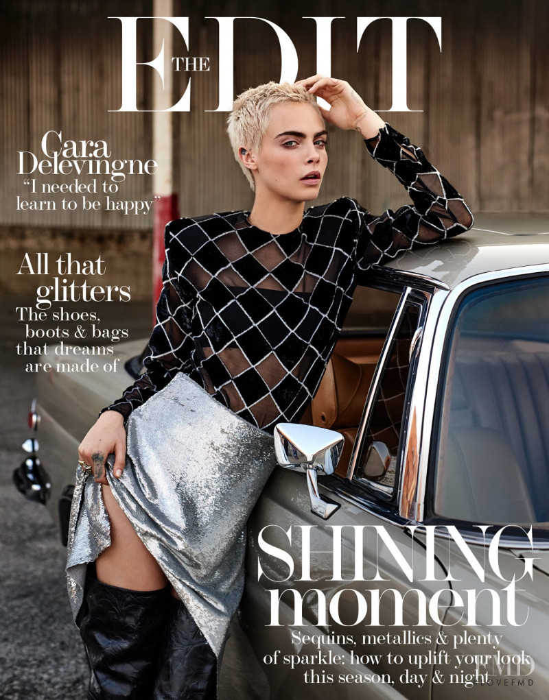 Cara Delevingne featured on the The Edit cover from September 2017
