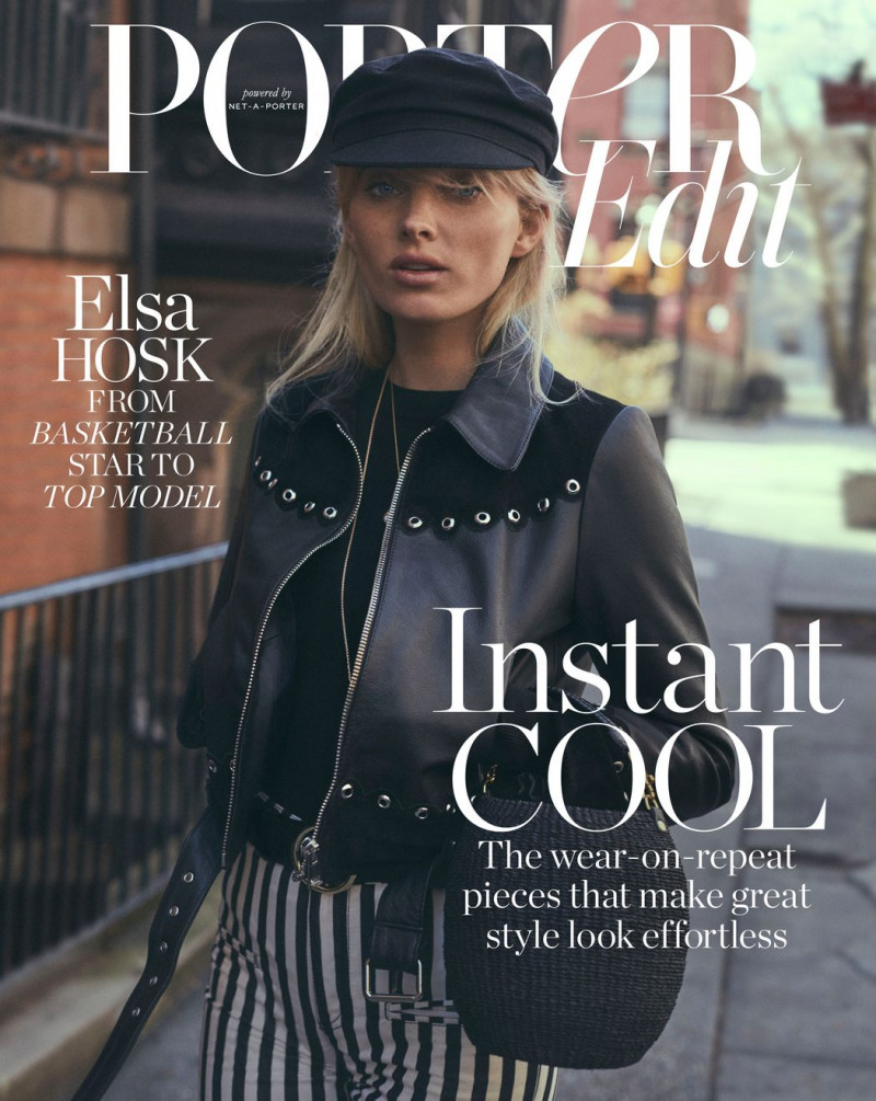 Elsa Hosk featured on the The Edit cover from April 2018