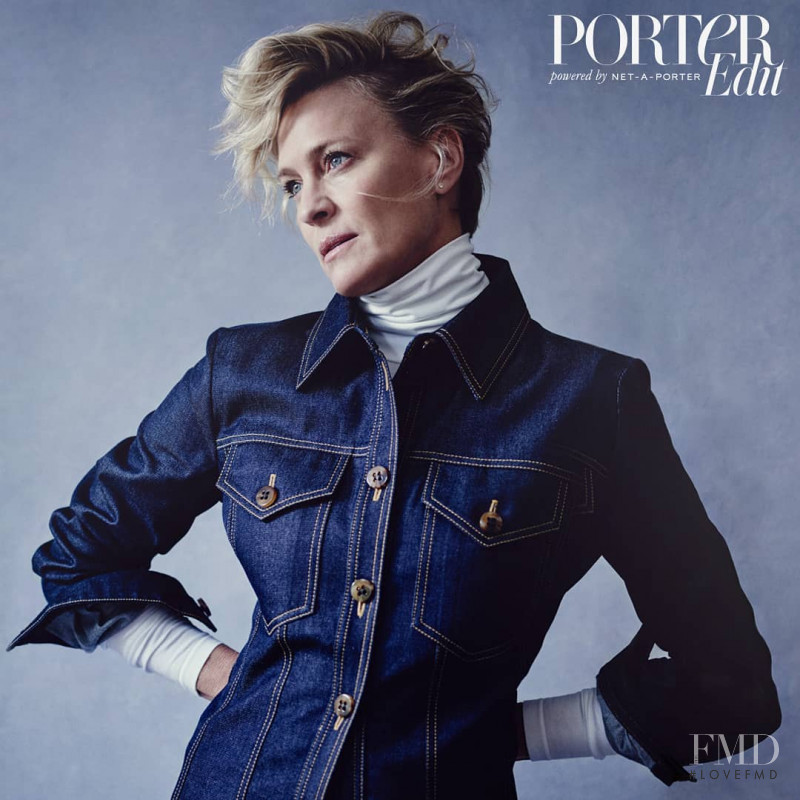Robin Wright featured on the The Edit cover from August 2018