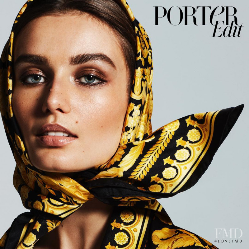 Andreea Diaconu featured on the The Edit cover from February 2018