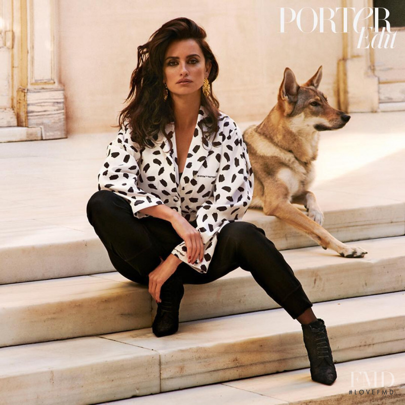 Penelope Cruz featured on the The Edit cover from February 2018