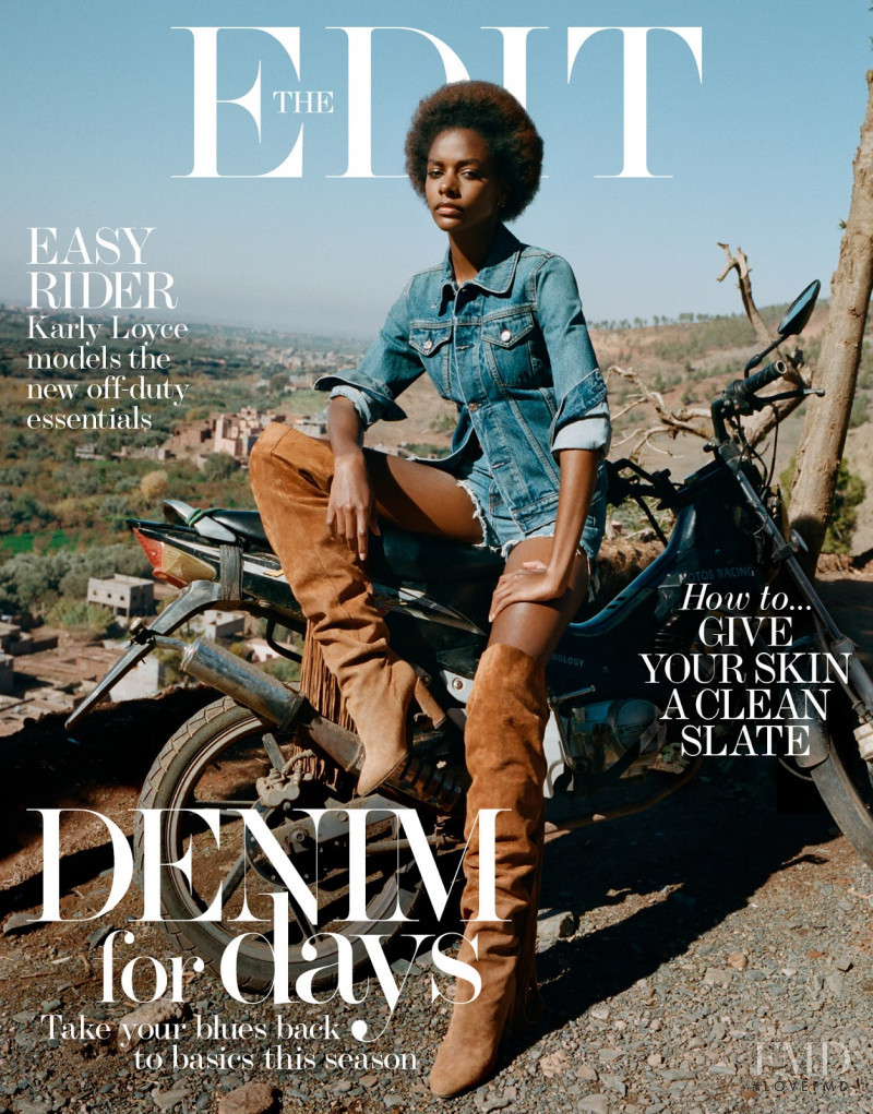 Karly Loyce featured on the The Edit cover from January 2018