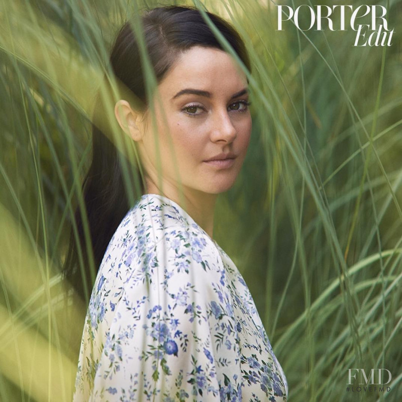 Shailene Woodley featured on the The Edit cover from June 2018