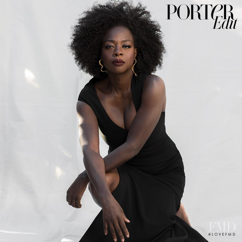 Viola Davis featured on the The Edit cover from March 2018