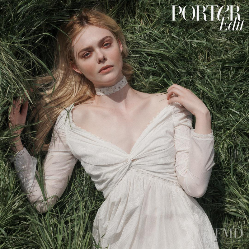 Elle Fanning featured on the The Edit cover from May 2018