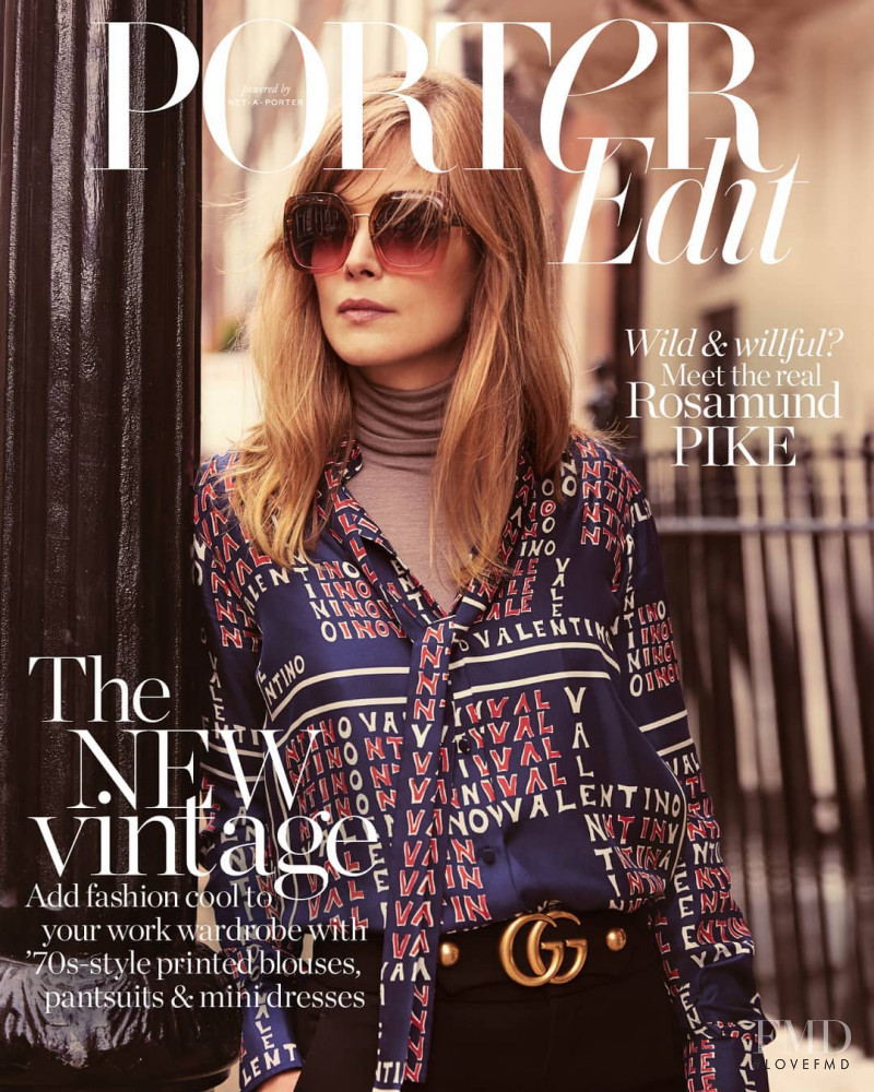 Rosamund Pike featured on the The Edit cover from November 2018
