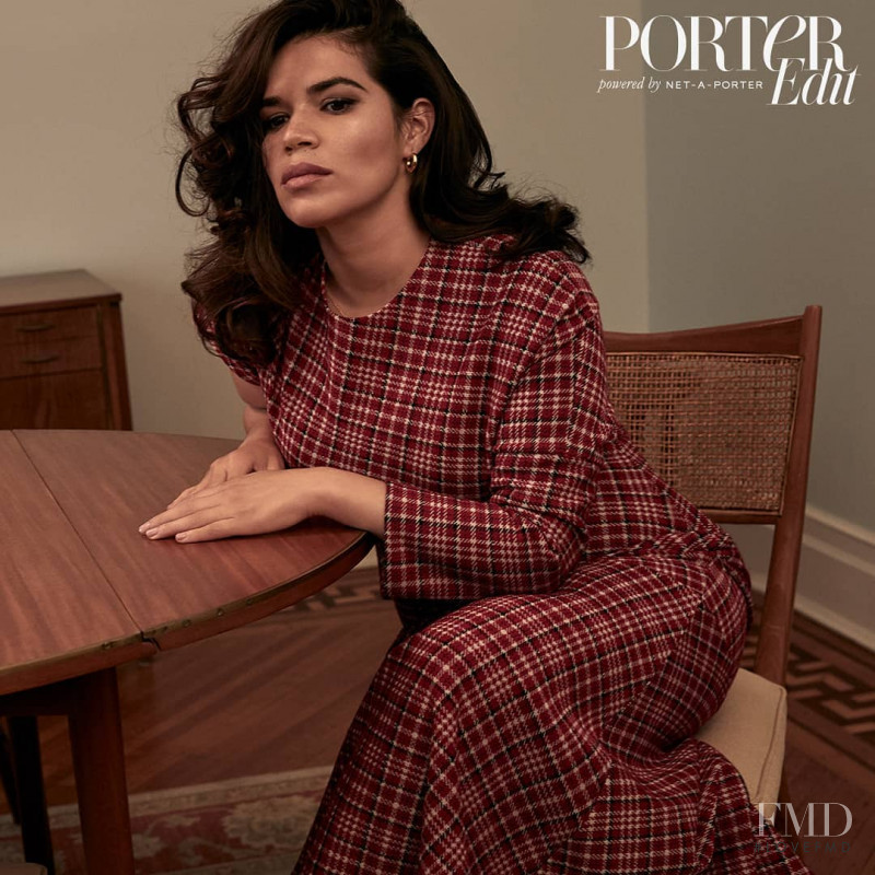America Ferrera featured on the The Edit cover from October 2018