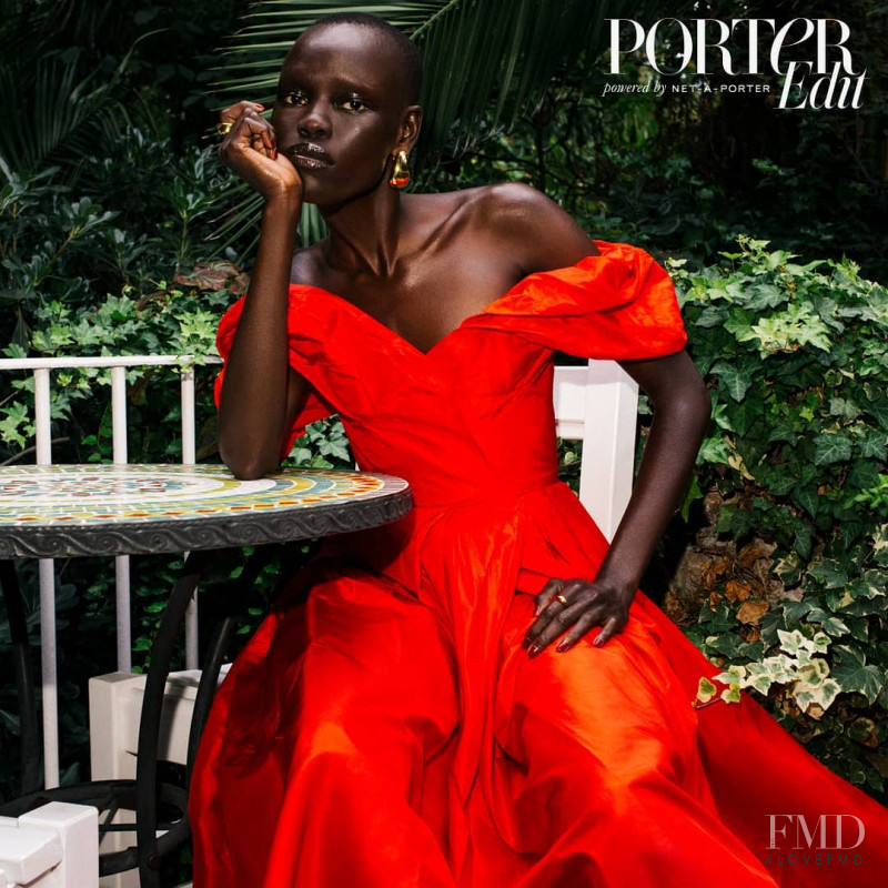 Grace Bol featured on the The Edit cover from October 2018