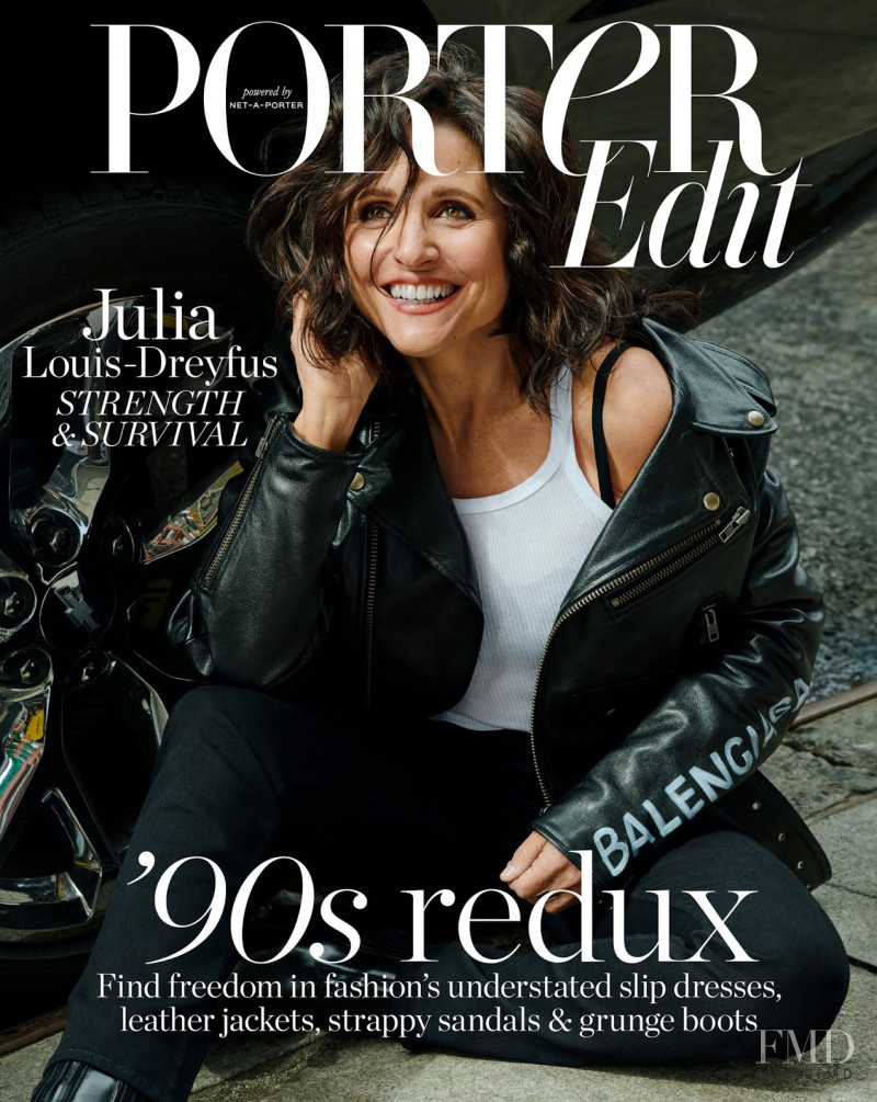 Julia Louis-Dreyfus featured on the The Edit cover from April 2019