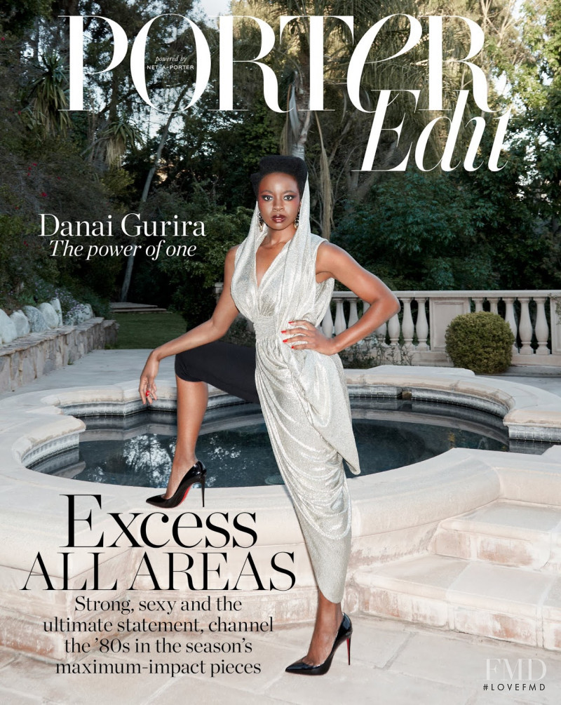 Danai Gurira featured on the The Edit cover from April 2019
