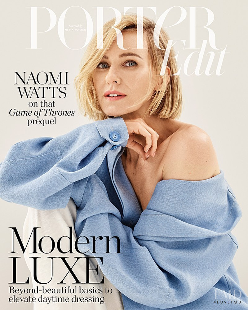 Naomi Watts featured on the The Edit cover from August 2019