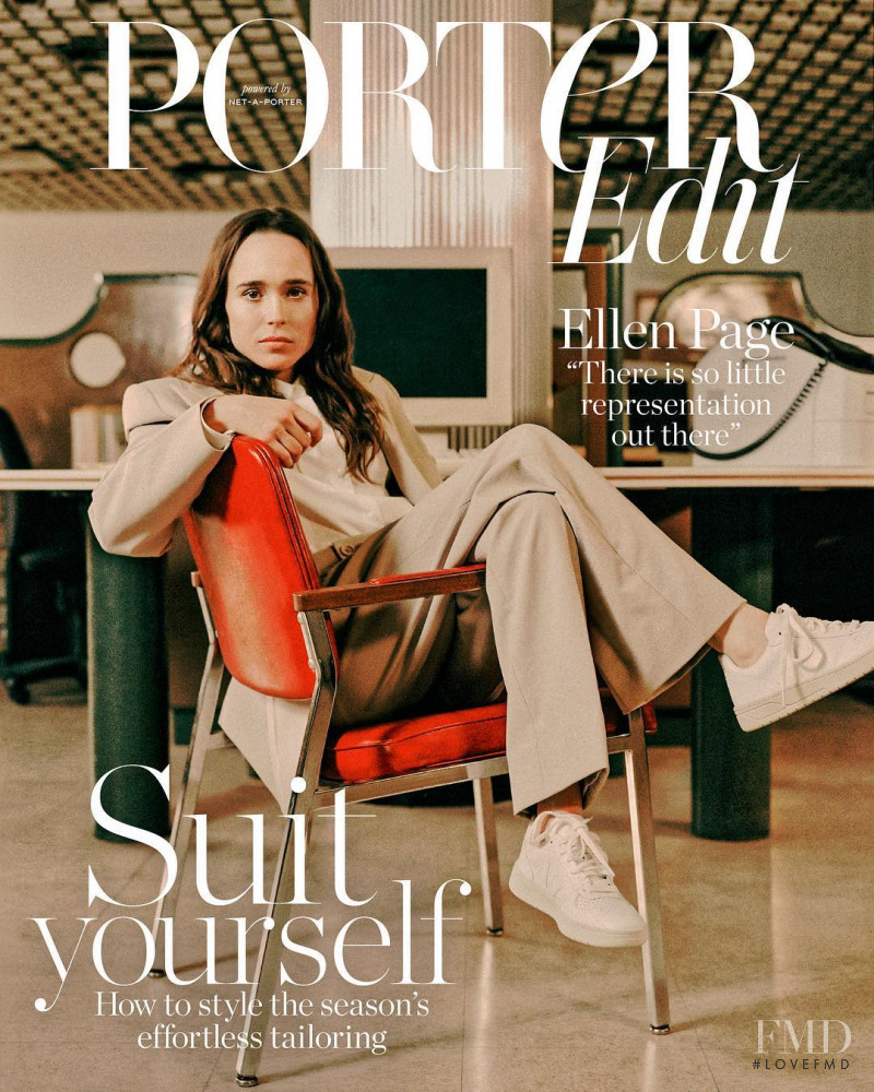 Ellen Page featured on the The Edit cover from February 2019