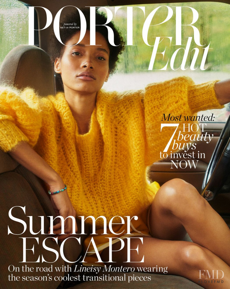 Lineisy Montero featured on the The Edit cover from July 2019