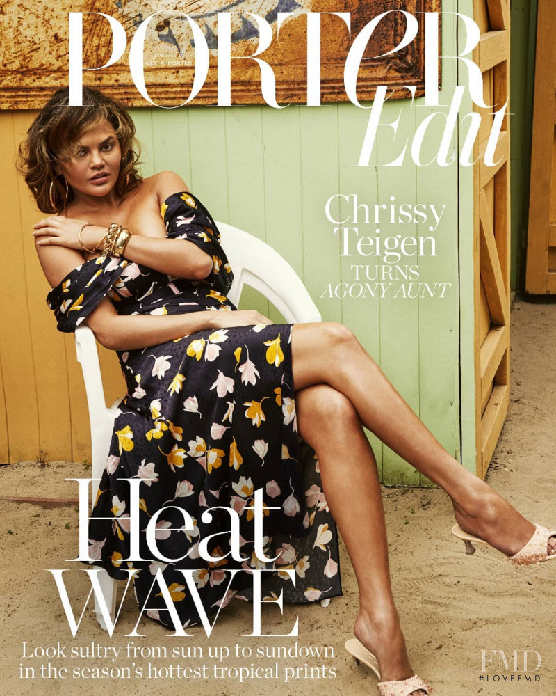 Christine Teigen featured on the The Edit cover from May 2019
