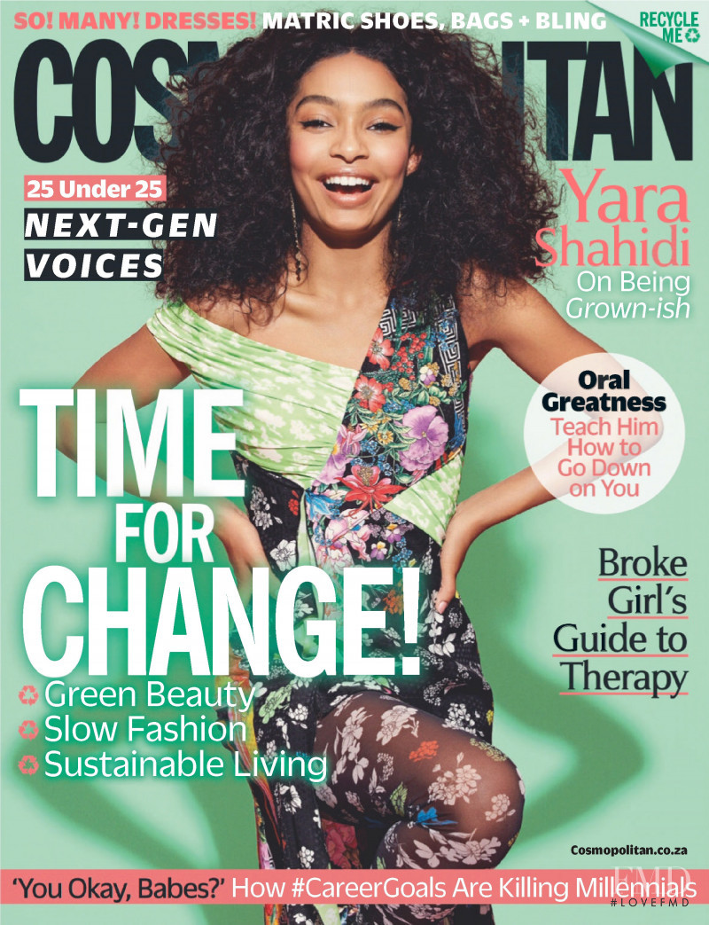 Yara Shahidi featured on the Cosmopolitan South Africa cover from June 2019