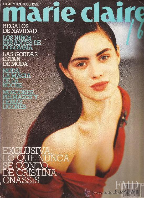 Celia Forner featured on the Marie Claire Spain cover from December 1989