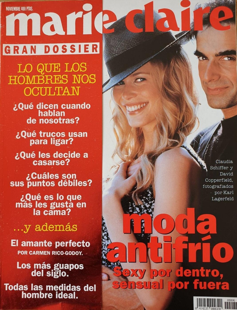 Claudia Schiffer featured on the Marie Claire Spain cover from November 1994