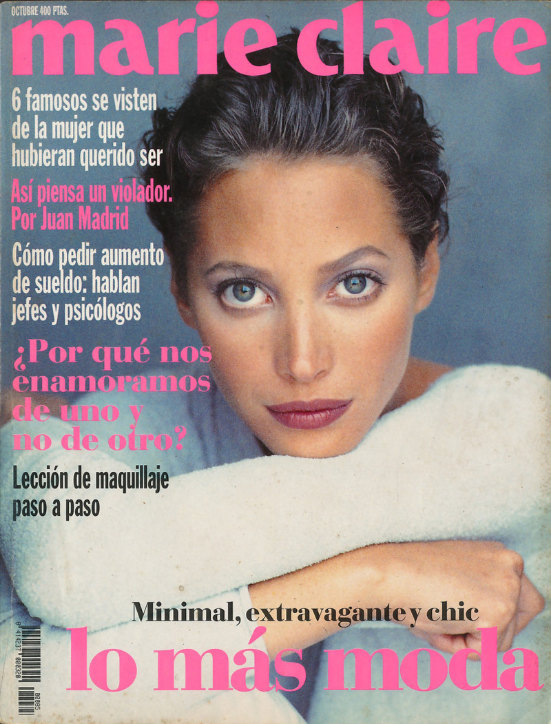 Christy Turlington featured on the Marie Claire Spain cover from October 1994