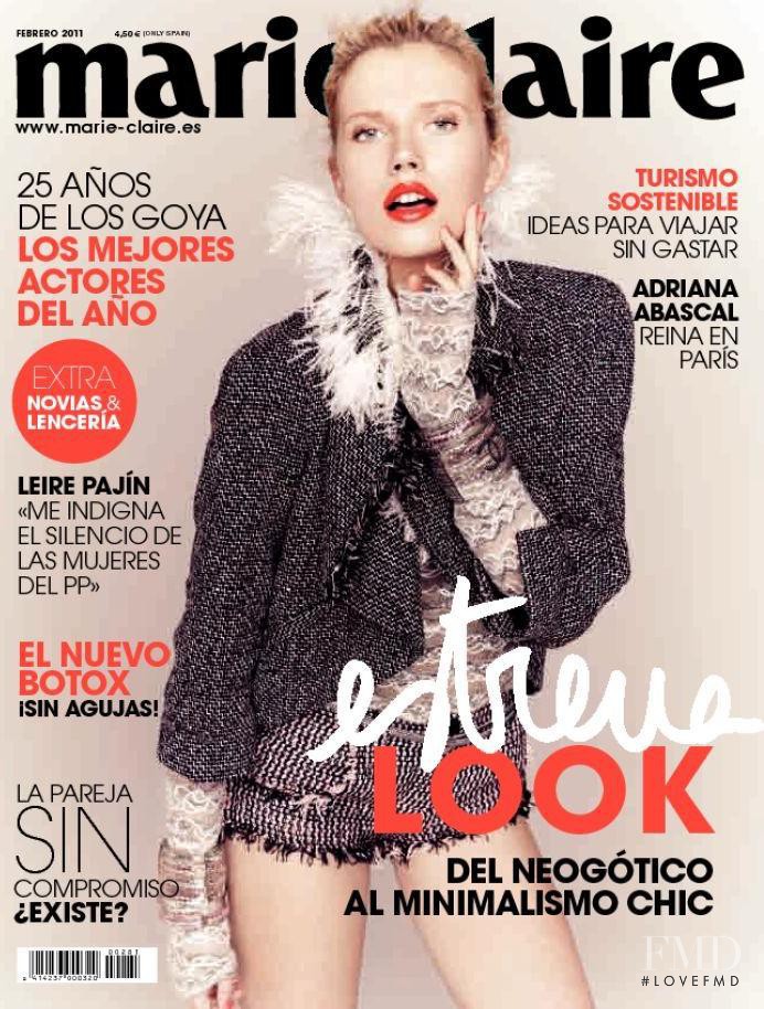 Cato van Ee featured on the Marie Claire Spain cover from February 2011