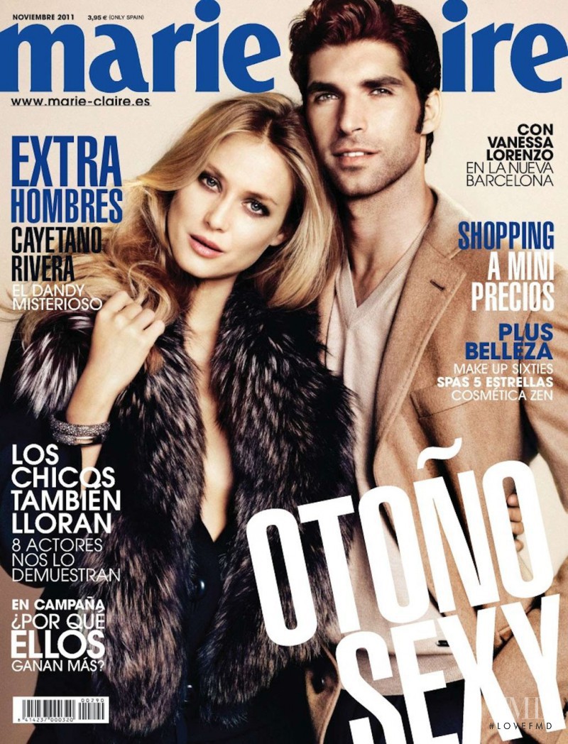 Cayetano Rivera featured on the Marie Claire Spain cover from November 2011