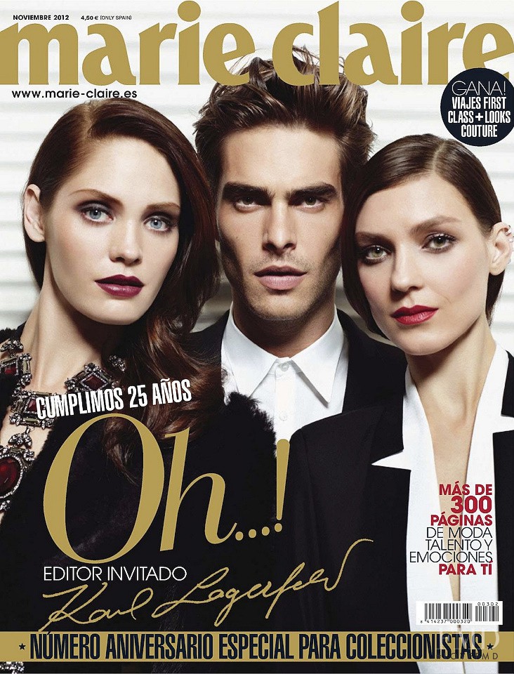 Jon Kortajarena featured on the Marie Claire Spain cover from November 2012