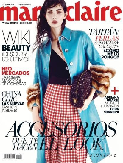 Antonina Vasylchenko featured on the Marie Claire Spain cover from October 2013