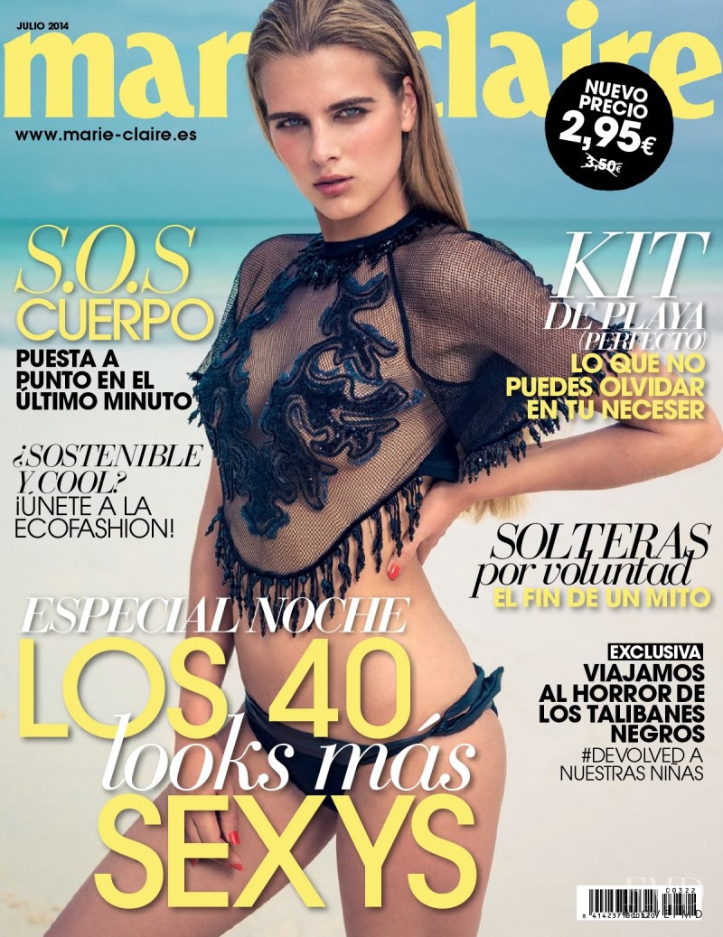 Tamara Slijkhuis Weijenberg featured on the Marie Claire Spain cover from July 2014
