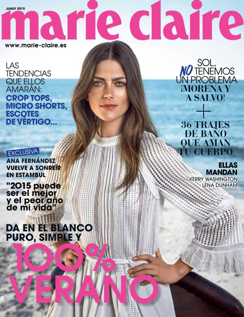 Marlena Szoka featured on the Marie Claire Spain cover from June 2015