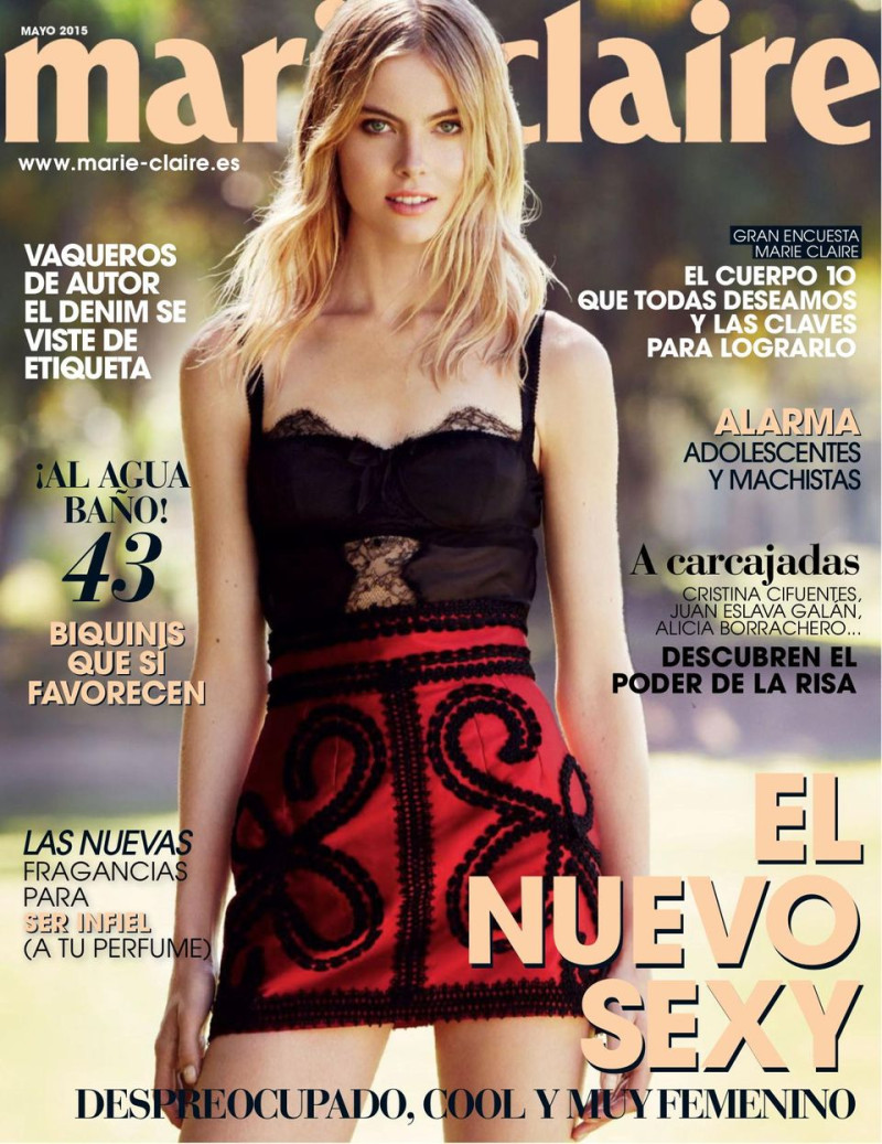 Wylie Hays featured on the Marie Claire Spain cover from May 2015