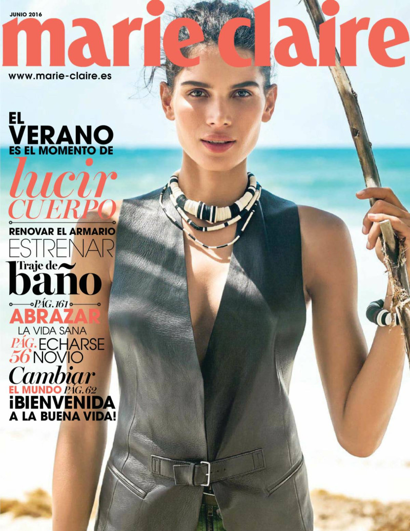 Raica Oliveira featured on the Marie Claire Spain cover from June 2016