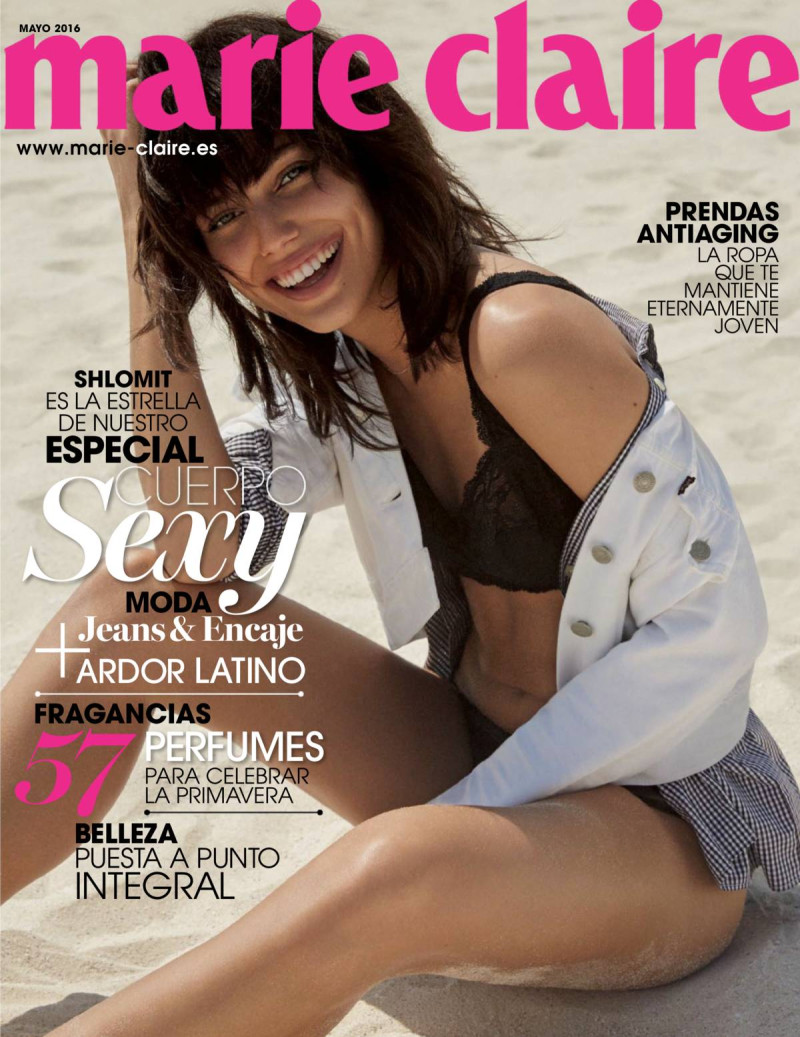Shlomit Malka featured on the Marie Claire Spain cover from May 2016
