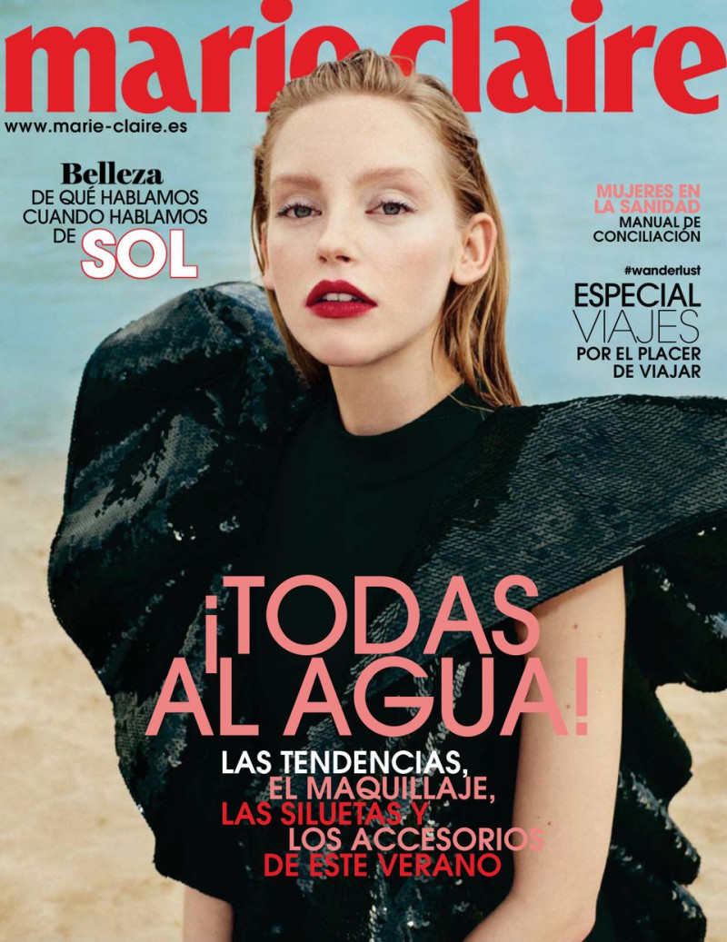 Jeske van der Pal featured on the Marie Claire Spain cover from June 2019