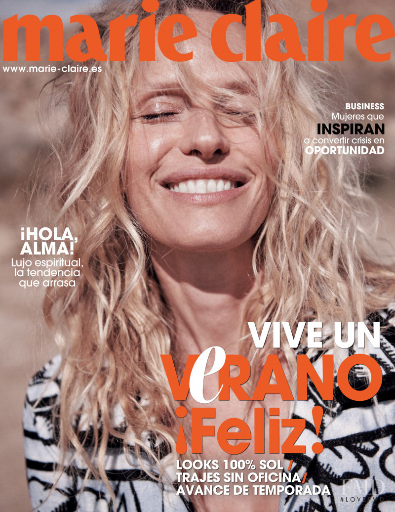 Rachel Roberts featured on the Marie Claire Spain cover from August 2020